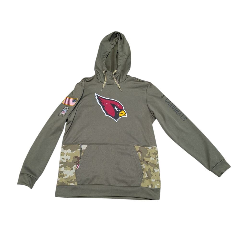 Nike Arizona Cardinals Salute To Service Hoodie Pullover Therma Performance NFL